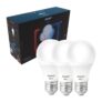 Kit Com 3 Lâmpadas Inteligentes LED Smart Wi-Fi Bulbo Pera NEO 10W Luz Dimerizável Amarela-Branca Base E27 Bivolt Avant