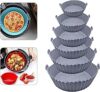 Forma de Silicone para Air Fryer, 6 Unidades, Silicone para Air Fryer, Reutilizável, Antiaderente, AVIBES