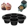 Forma de Silicone para Cupcake, 7 Cavidades, Air Fryer, Forno, AVIBES