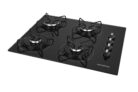 Cooktop a Gás, 4 Bocas, Mondial, Preto/Inox, Bivolt – CTG-01